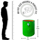 Premium 260 GSM Green HDPE UV-Protected Round Grow Bags for Durable Terrace and Vegetable Gardening - Reliable for All Plants!