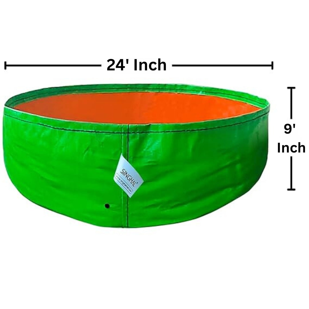 24x9 Inch Grow Bags (Pack of 5) – HDPE, UV-Protected, 260 GSM Bags for Home Gardening, Perfect for Fruits, Vegetables, and Flowers