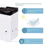 Poly Grow Bags - 100 pcs, 24x24x40 cm, White Outside, Black Inside. Perfect for growing vegetables and flowering plants. Durable and spacious for all needs.