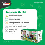 16 in 1 Gardening Kit DIY Kit of Flower Seeds for Indoor & Outdoor Garden