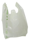 SINGHAL Biodegradable Carry Bags | Certified Compostable Carry Bag for Home, Grocery Store Bag - Pack of 100 Bags 16x20 Inches