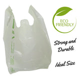 SINGHAL Biodegradable Carry Bags | Certified Compostable Carry Bag | Eco Friendly Shopping Bags for Home, Grocery Store Bag - Pack of 200 Bags 13x16 Inches