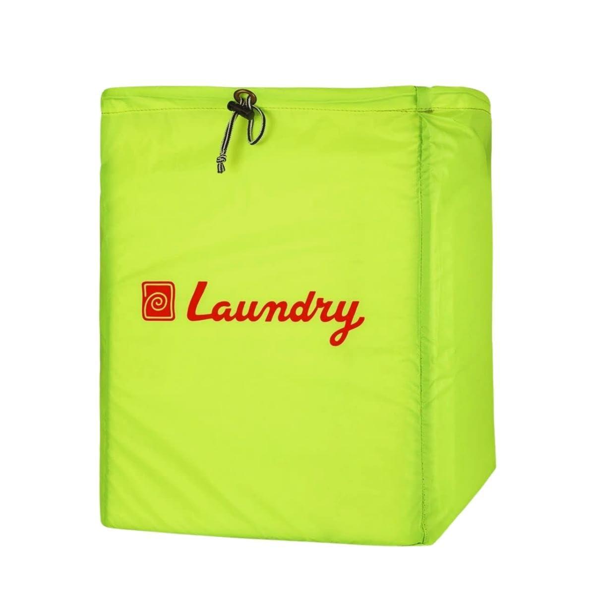 Foldable Laundry Bag with Drawstring, Green, 13x20 Inch – Perfect for Travel and Washing Machine, Single Pack