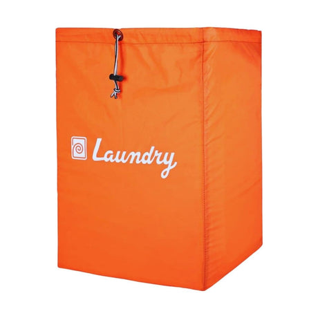 Singhal Foldable Laundry Bag with Drawstring Closure for Travel and Washing Machine Orange Color Size 13x20 Inch Pack of 1