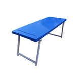 Folding Office Table – Blue Writing Desk for Home, School & Office Use. Multipurpose Study and Work from Home Table – Space-Saving Design