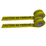 No Parking Caution Tape Roll – 3 Inch x 300 Meter, Pack of 2. High-Visibility Bright Yellow with Bold Black Print. Waterproof Warning Tape