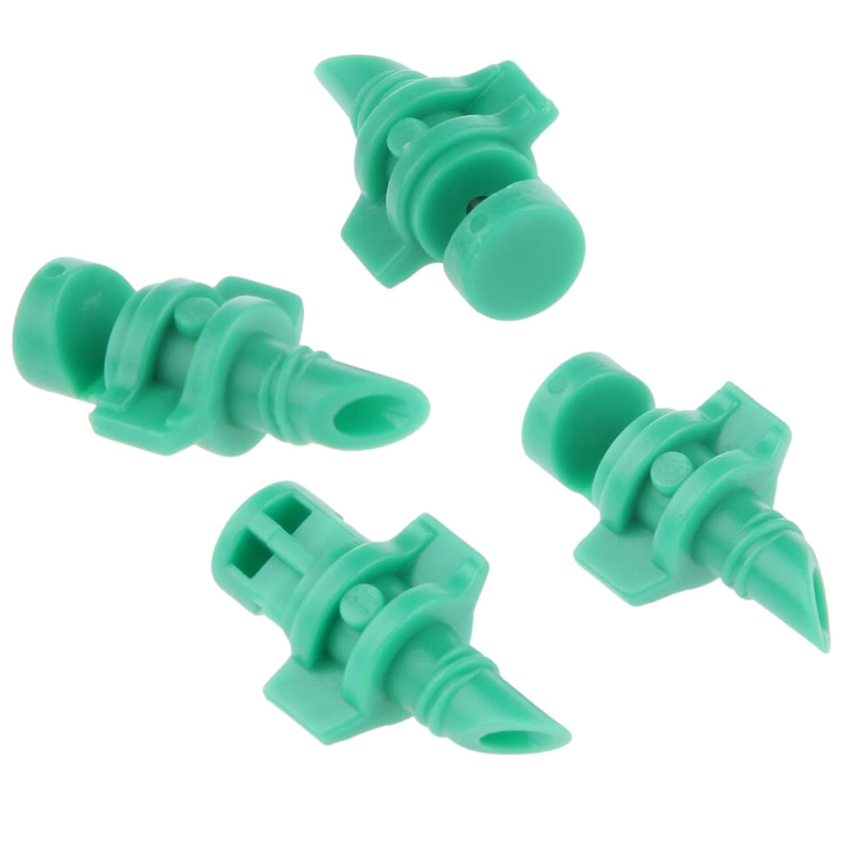 Singhal Water Spray Misting Nozzle Pack of 200, Mini Sprinkler Sprayer Drip Irrigation for Plants Garden Lawn Irrigation System 180 Degree, Plastic (Green, 200)