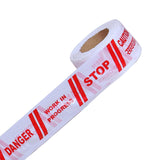 SINGHAL Caution Tape Roll 150 Meter 3” Inch Red and White, Barricade Tape Non-Adhesive Warning Tape Waterproof Polyethylene Material 150mtr (150 mtr Combo Pack of 2)