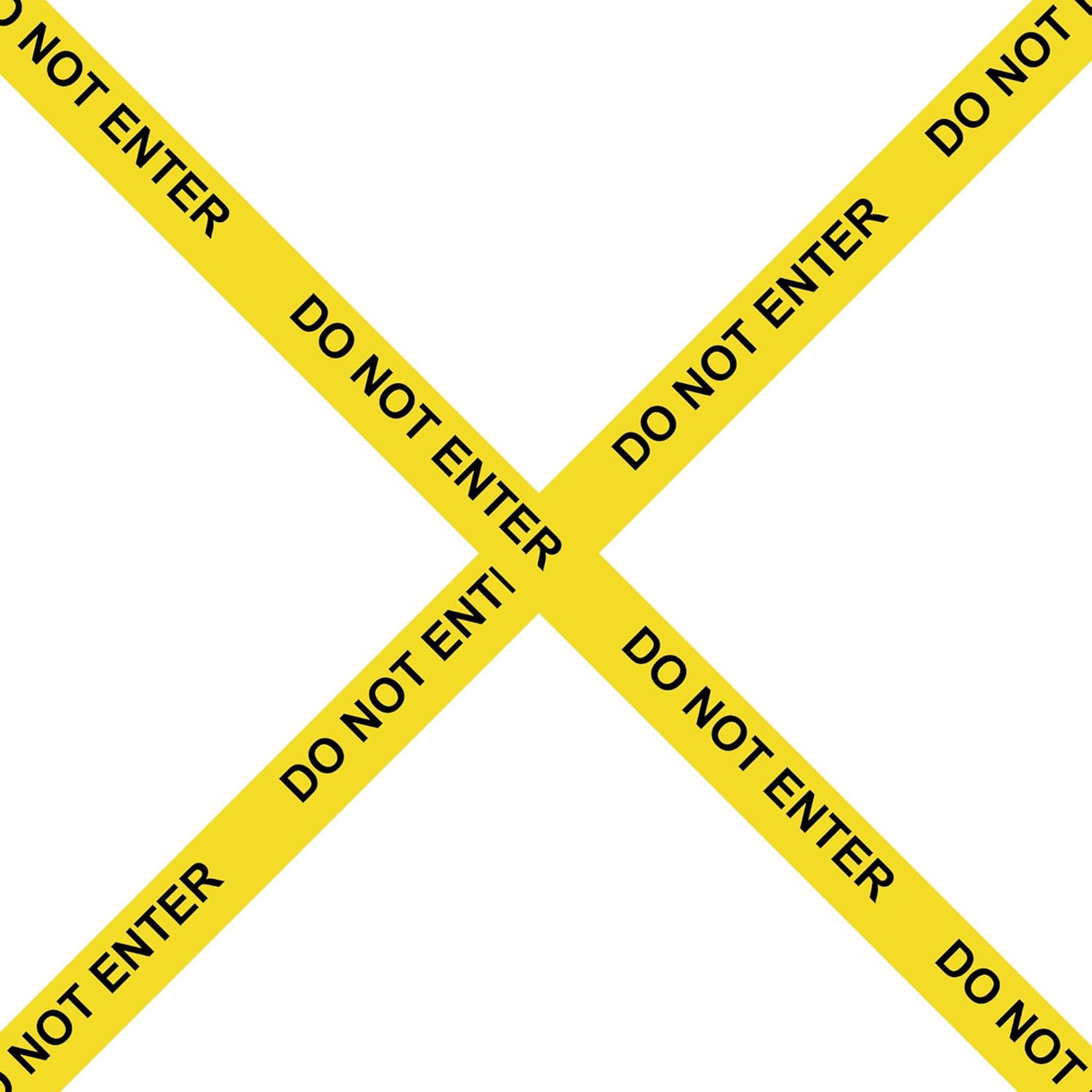 SINGHAL Do Not Enter Barricade Tape 3 Inch X 300 Meter, Bright Yellow with Bold Black Print, Wide for Maximum Readability, Tear Resistant Design, High Visibility 300mtr