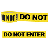 SINGHAL Do Not Enter Barricade Tape 3 Inch X 300 Meter, Bright Yellow with Bold Black Print, Wide for Maximum Readability, Tear Resistant Design, High Visibility 300mtr Pack of 2