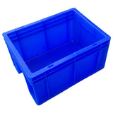 SINGHAL Heavy-Duty Blue Plastic Crates (40x30x22 cm) - Pack of 6 | Versatile Storage Baskets for Vegetables, Fruits, Milk, and More