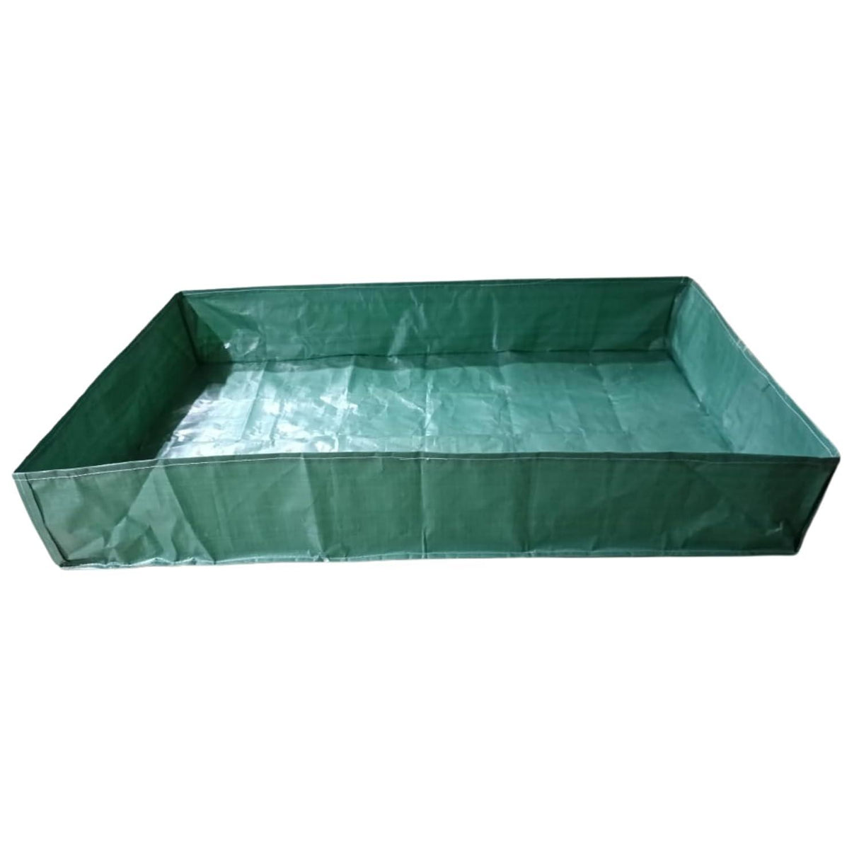 SINGHAL HDPE UV Protected Green Color Rectangular Plants Grow Bags, 6x4x1 Ft - Ideal for Vegetable Terrace Gardening (6 x 4 x 1 Feet)