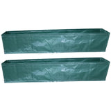 SINGHAL HDPE UV Protected Rectangular Grow Bags 60x12x12 Inches Pack of 2, Ideal for Terrace and Vegetable Gardening (Green)