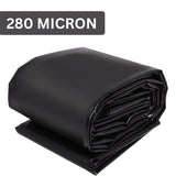 Singhal 280 Micron HDPE Pond Liner Sheet Geomembrane Sheet 3.51ft x 20ft, Heavy Duty Small Garden Backyard Waterfall Lilly Ponds Lining Fabric (Black)