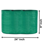 Pack of 10 SINGHAL HDPE UV-Resistant Round Grow Bags (24x9 Inches) – Green, Ideal for Terrace & Veggie Gardens