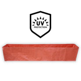 SINGHAL HDPE UV Protected Rectangular Grow Bags 60x12x12 Inches, Ideal for Terrace and Vegetable Gardening (Orange)