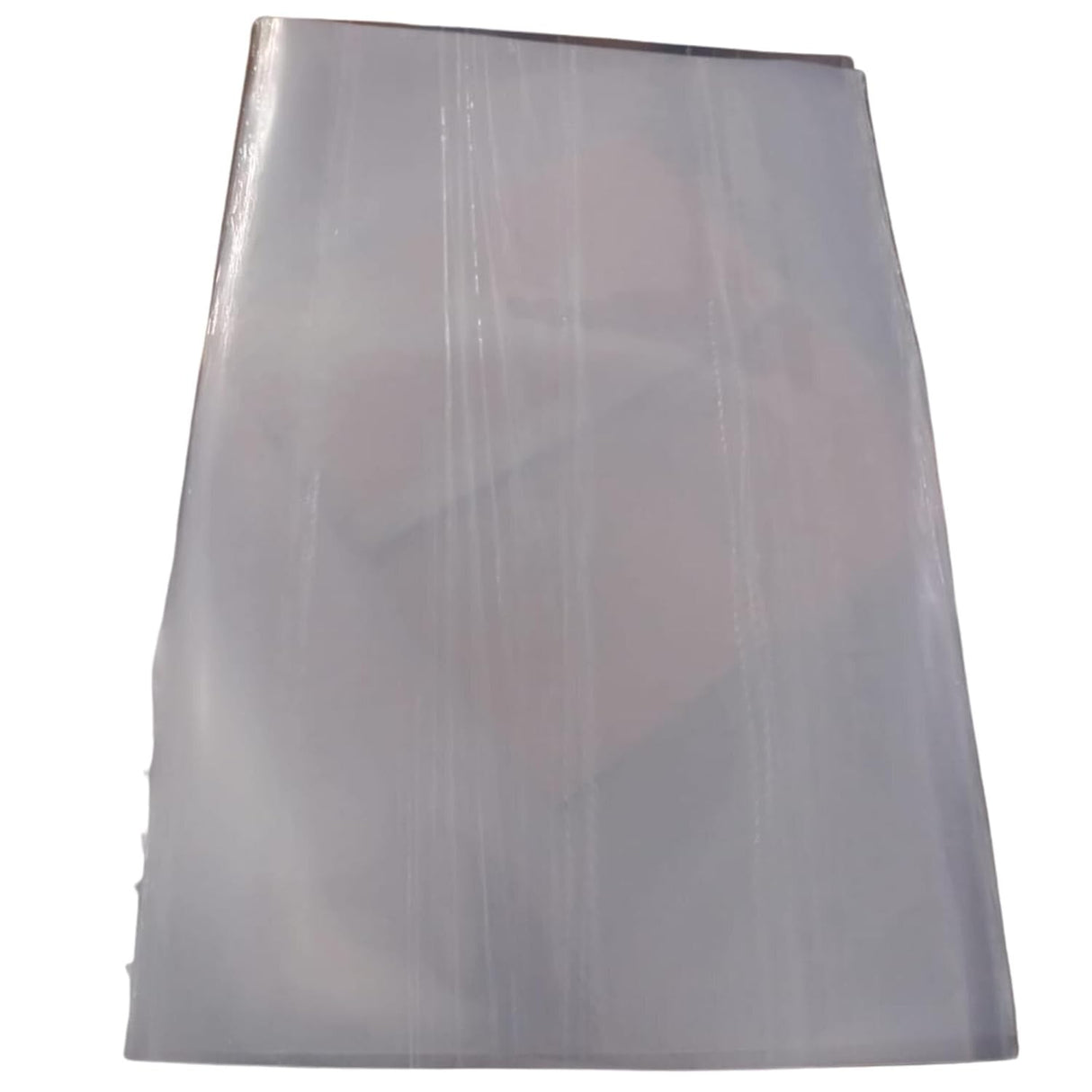 SINGHAL 70x46 Cm Clear PP Plain Transparent Sheet 350 Micron Pack of 100 with one side masking film for surface protection of the sheet