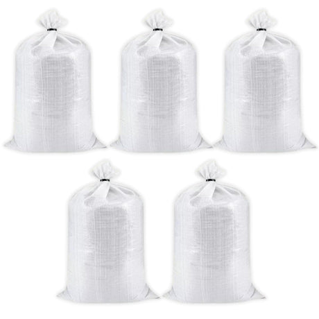 Singhal Empty HDPE White Bag, Bora 24×40 Inches, Bori for Packing of Food, vegetables, Grains, Wheat, Rice, Sugar, etc Products, Set of 5 Pieces