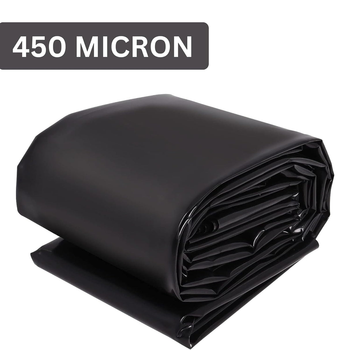 Singhal 450 Micron HDPE Pond Liner Sheet Geomembrane Sheet 2.14ft x 20ft, Heavy Duty Small Garden Backyard Waterfall Lilly Ponds Lining Fabric (Black)