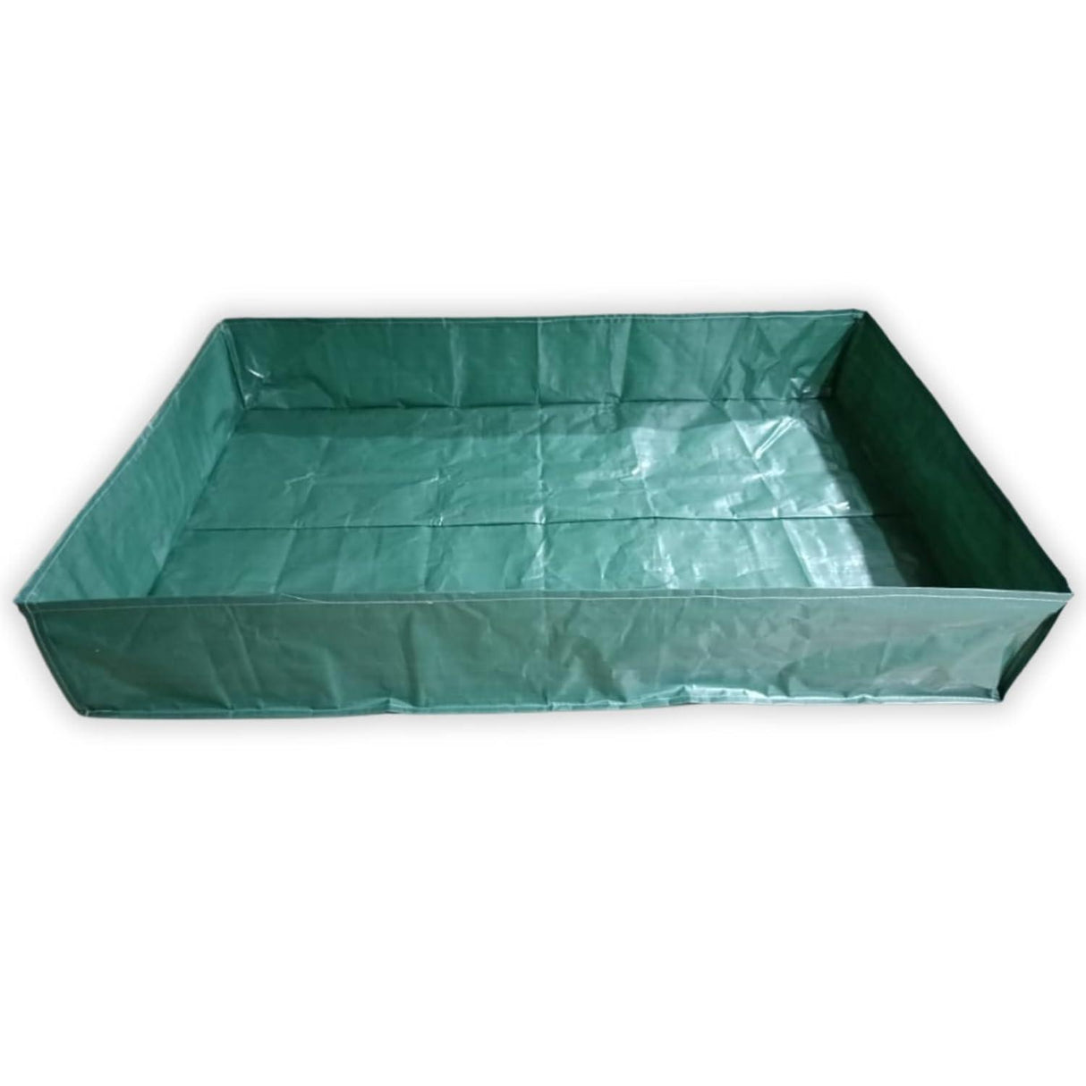 SINGHAL HDPE UV Protected Green Color Rectangular Plants Grow Bags, 6x4x1 Ft - Ideal for Vegetable Terrace Gardening (6 x 4 x 1 Feet)