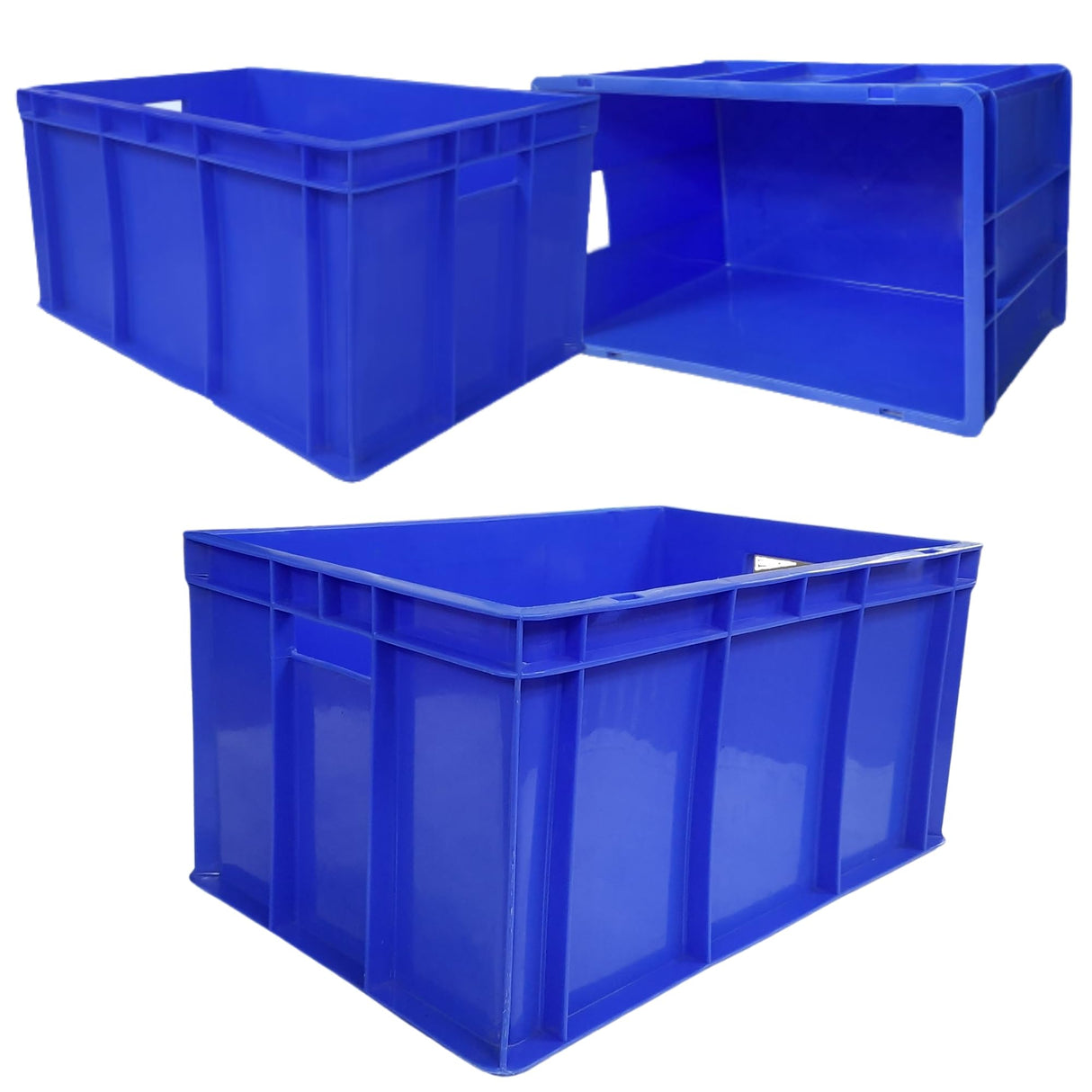 Plastic Crate 500x325x250 MM Big Storage Basket for Vegetable, Fruit, Milk - Singhal Mart