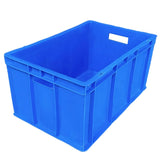 SINGHAL Heavy Duty Big Blue Portable Plastic Crate | Versatile Storage Basket | Ideal for Vegetables, Fruits, Fish, Milk, and More