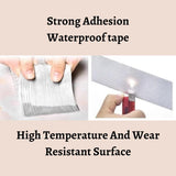 Leakage Repair Waterproof Tape, 5CM x 5M – Pack of 4. Aluminum Foil and Butyl Rubber Adhesive Tape for Pipe and Roof Water Leakage Solutions