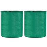 SINGHAL HDPE UV-Resistant 9x12 Inch Round Grow Bags – Green, Set of 2, Ideal for Terrace & Vegetable Gardens