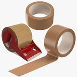 SINGHAL Cello Tape/BOPP Tape/Packaging Tape Premium Grade 2 Inch (5 cm) width 65 meter length Brown (Set of 6)