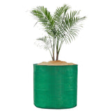 SINGHAL HDPE UV Protected Round Plants Grow Bags 12x15 Inches Green Colour Suitable for Terrace and Vegetable Gardening