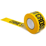 SINGHAL 3 Inch x 300 Meter Crime Scene Do Not Cross Barricade Tape Roll, High Visibility Bright Yellow Tape with Bold Black Print, Maximum Readability