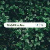 SINGHAL HDPE UV Protected Round Plants Grow Bags 12x18 Inches Green Colour Suitable for Terrace and Vegetable Gardening