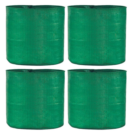 SINGHAL HDPE UV Protected Grow Bags 15 x 12 inches, Pack of 4 for Terrace and Vegetable Gardening