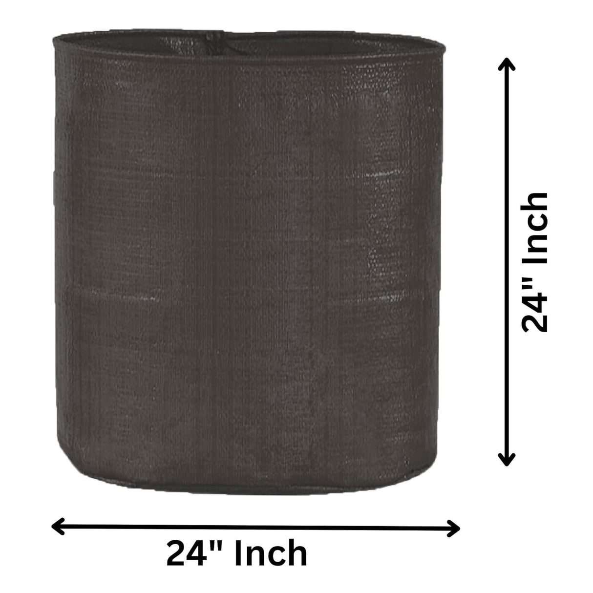 SINGHAL HDPE UV-Resistant Round Grow Bags 24x24 Inch, Black, Pack of 10 – Ideal for Terrace & Veggie Gardens