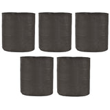 Pack of 5 SINGHAL HDPE UV-Protected 24x24 Inch Round Grow Bags, Black – Perfect for Terrace and Veggie Gardening