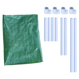 SINGHAL HDPE UV-Protected Green Rectangular Grow Bags, 2x1.5x1 Ft - Perfect for Vegetable Terrace Gardening with PVC Pipe Support