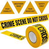 SINGHAL Crime Scene Do Not Cross Barricade Tape Roll, 3 Inch x 300 Meter, High Visibility Bright Yellow Tape with Bold Black Print, Maximum Readability (Pack of 2)