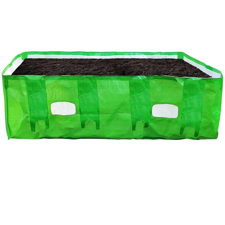 Singhal HDPE UV Stabilized Vermi Compost Bed 375 GSM, 8x4x2 Ft, 100% Virgin Quality Material, Green and White, Vermibed Agro Vermicompost Bed (Vermi Bed), Agro Vermi Compost Making Bed