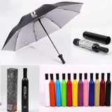 Windproof Double Layer Umbrella with Bottle Cover – UV Protection and Rain Shield | Outdoor Car Umbrella for Women, Men, and Kids (Multi-Color)