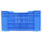 SINGHAL Heavy Duty Big Blue Portable Plastic Crate 54x36x29 CM | Versatile Storage Crate | Large Bin for Vegetables, Fruit, Milk & More