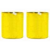 Singhal HDPE UV-Protected Yellow Round Grow Bags (15x18 Inches, Set of 2) – Perfect for Terrace and Vegetable Gardening