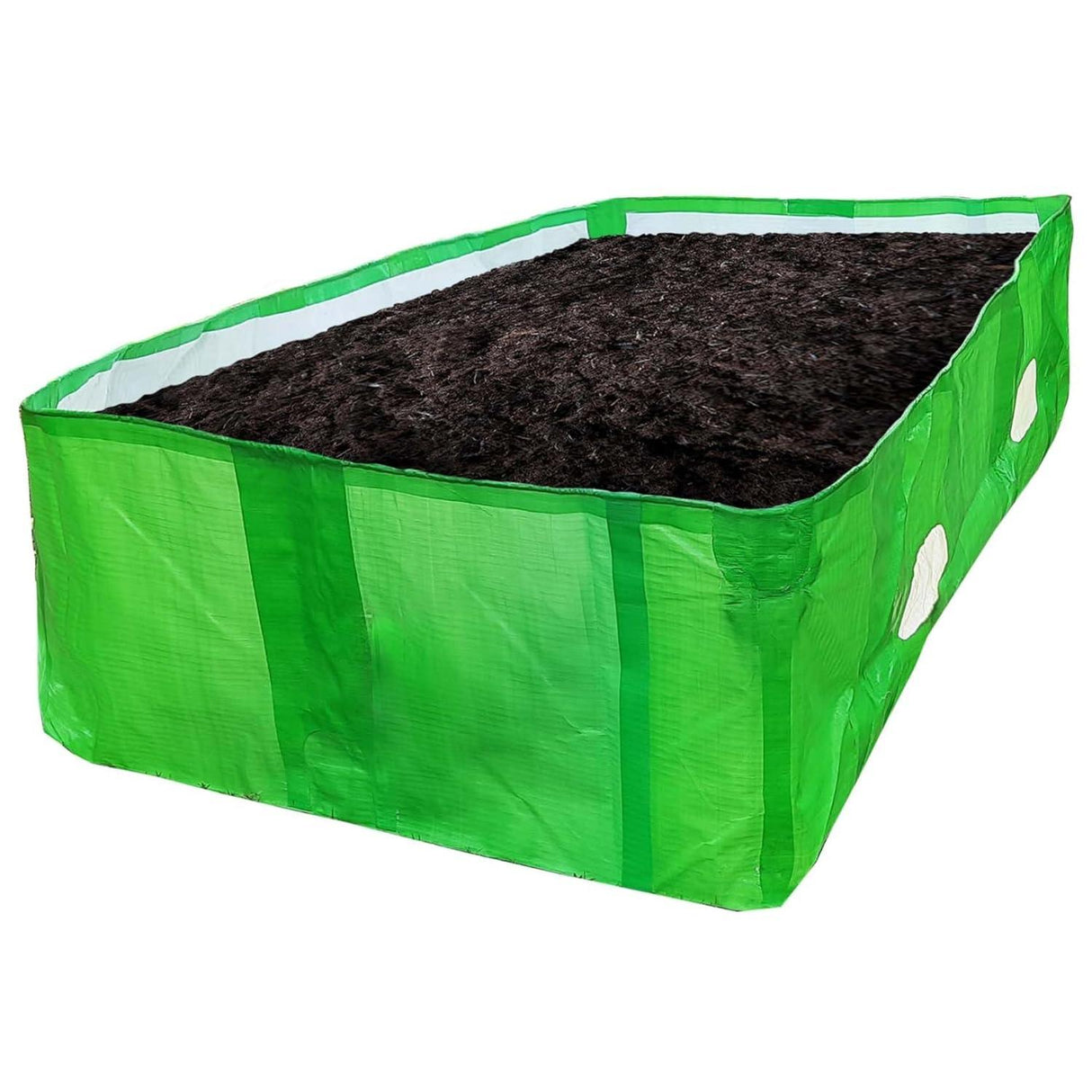 Singhal HDPE UV Stabilized Vermicompost Bed, crafted from 100% virgin materials, featuring a durable design in green and white (480 GSM, 12x4x2 Ft)