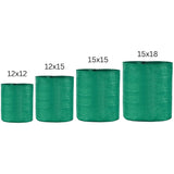 SINGHAL UV-Protected HDPE Round Grow Bags Combo, 12x12, 12x15, 15x15, 15x18 Inch - Pack of 4 for Terrace and Vegetable Gardening