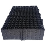 Singhal Garden Drain Cell Polypropylene Drain Cell and 20mm Drainage Mat for Terrace/Kitchen Garden (Black, 500 x 250 x 20) Pack of 4
