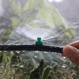 Singhal Water Spray Misting Nozzle Pack of 200, Mini Sprinkler Sprayer Drip Irrigation for Plants Garden Lawn Irrigation System 180 Degree, Plastic (Green, 200)