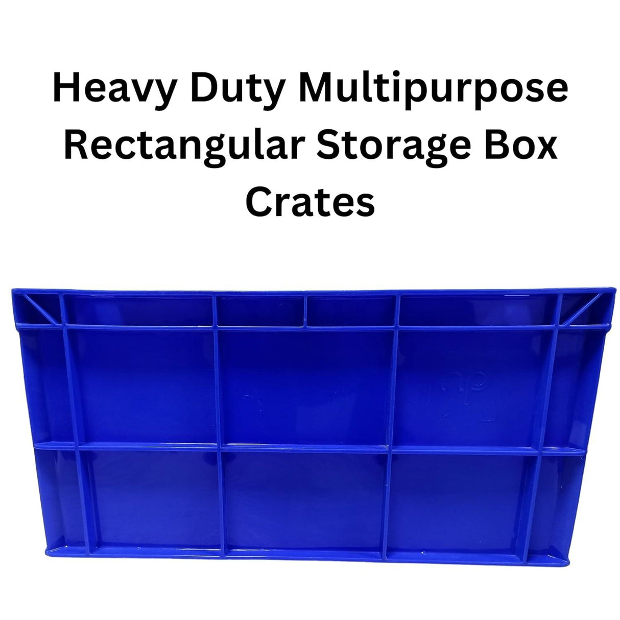 SINGHAL Versatile Plastic Storage Crate, 500x325x250 mm – Perfect for Organizing and Storing Items