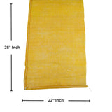 Singhal PP Mesh Storage Bags 22x28 Inch with Drawstring, Yellow Color | Up to 25kg capacity Great for Packaging Produce, Vegetables and Fruit | Multipurpose Bora, Bori (10)