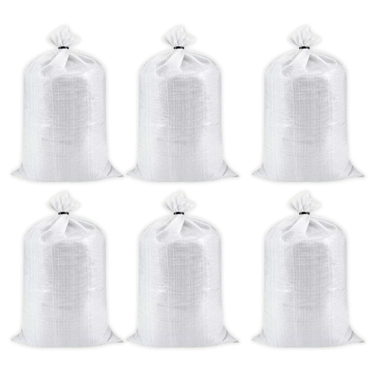 HDPE White Bags for Food Packaging – Great for Vegetables, Grains, Wheat, Rice, Sugar, and More – 24x36 Inch Size, Set of 6 Pieces