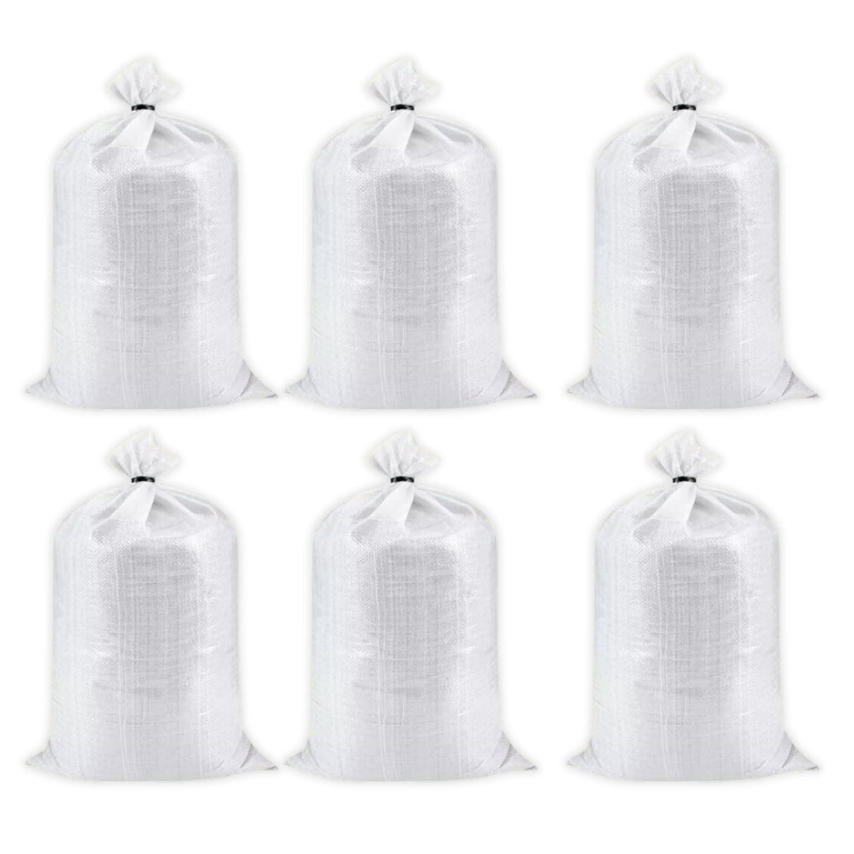 HDPE White Bags for Food Packaging – Great for Vegetables, Grains, Wheat, Rice, Sugar, and More – 24x36 Inch Size, Set of 6 Pieces