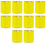 Singhal HDPE UV-Protected Yellow Round Grow Bags, 24x24 Inch - Perfect for Terrace and Vegetable Gardening - Set of 10